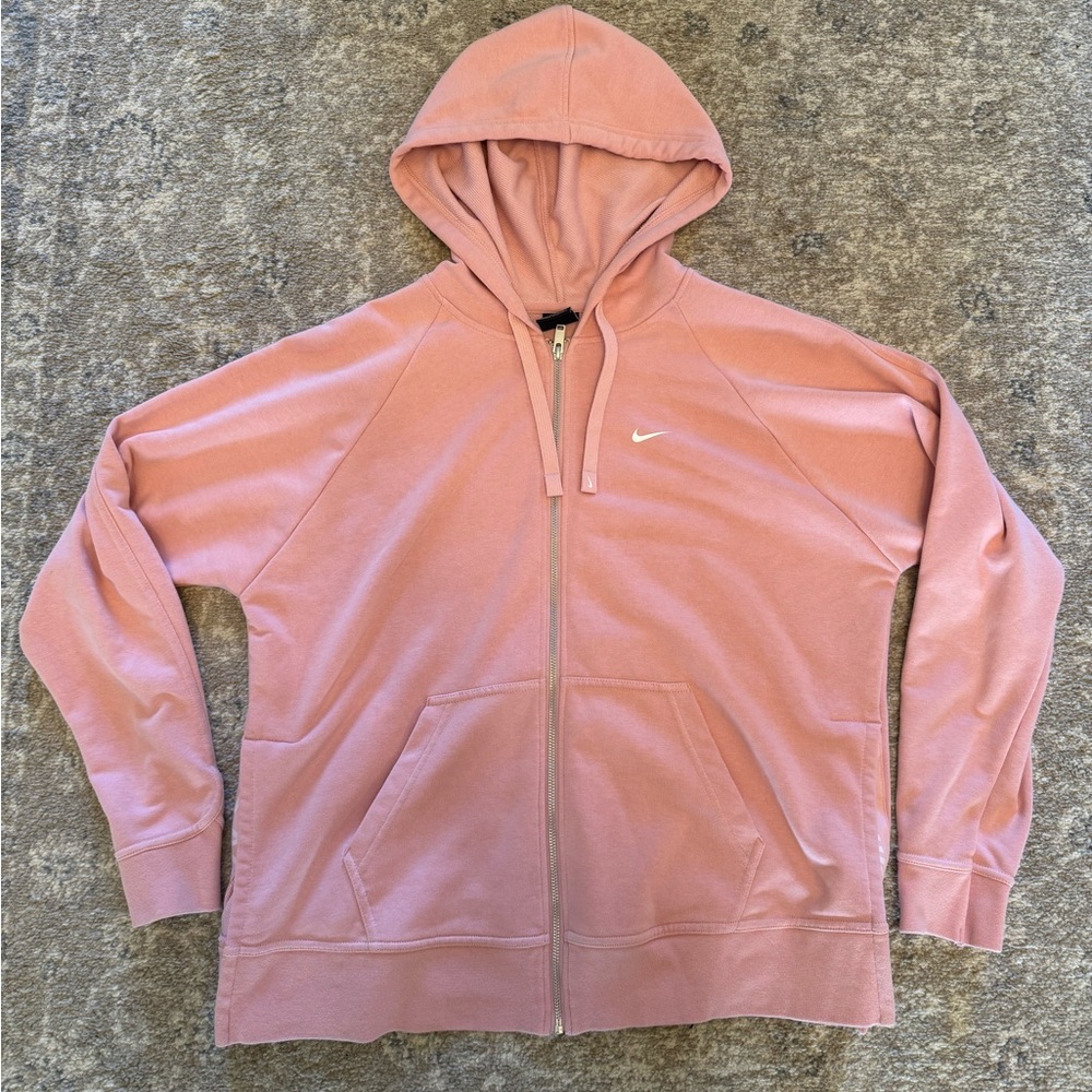 Nike Light Pink Dri-FIT Zip Hoodie